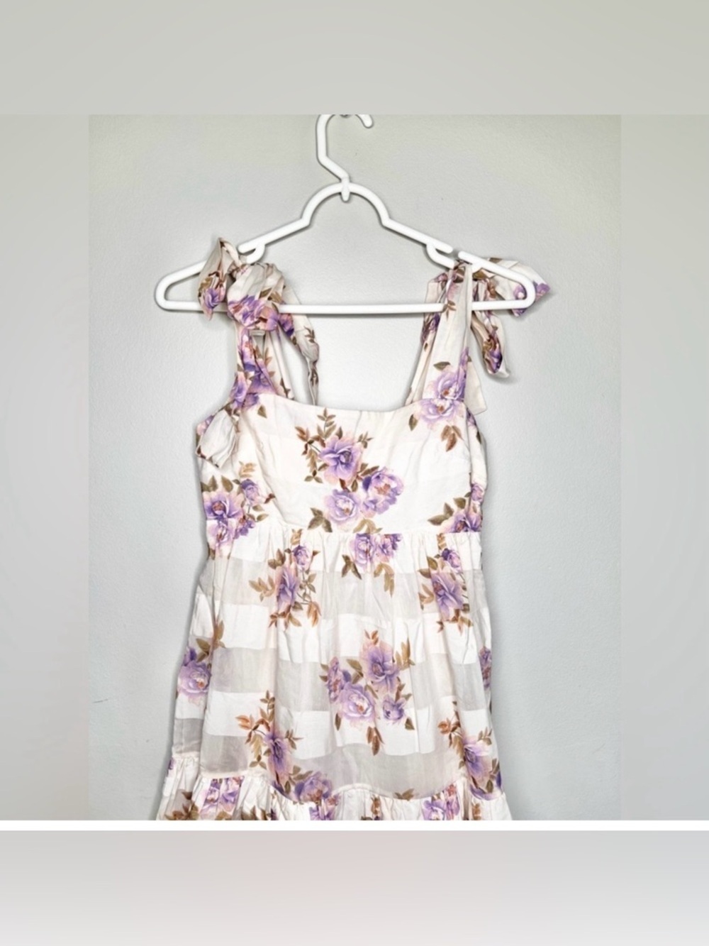 Zimmermann Rosa stripped picnic dress midi floral ruffles size OP/XS - Picture 5 of 9
